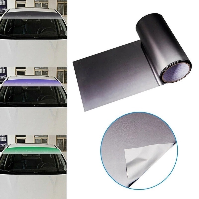 Miếng Dán Kính Chắn Gió Xe Hơi Chống Tia UV/ Nước Bằng PVC Kích Thước 20X150Cm Chất Lượng Cao