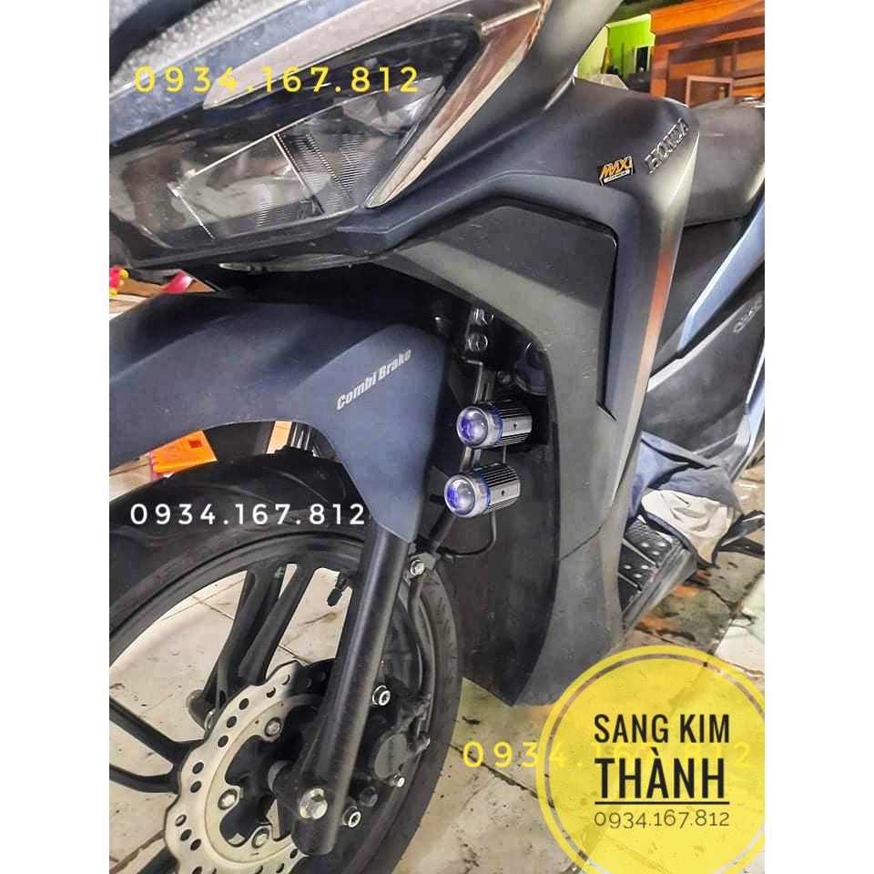 Pad lắp Đèn L4x Cho Xe VARIO và Đèn Bi Cầu Mini Vị Trí Chân Phuột Xe