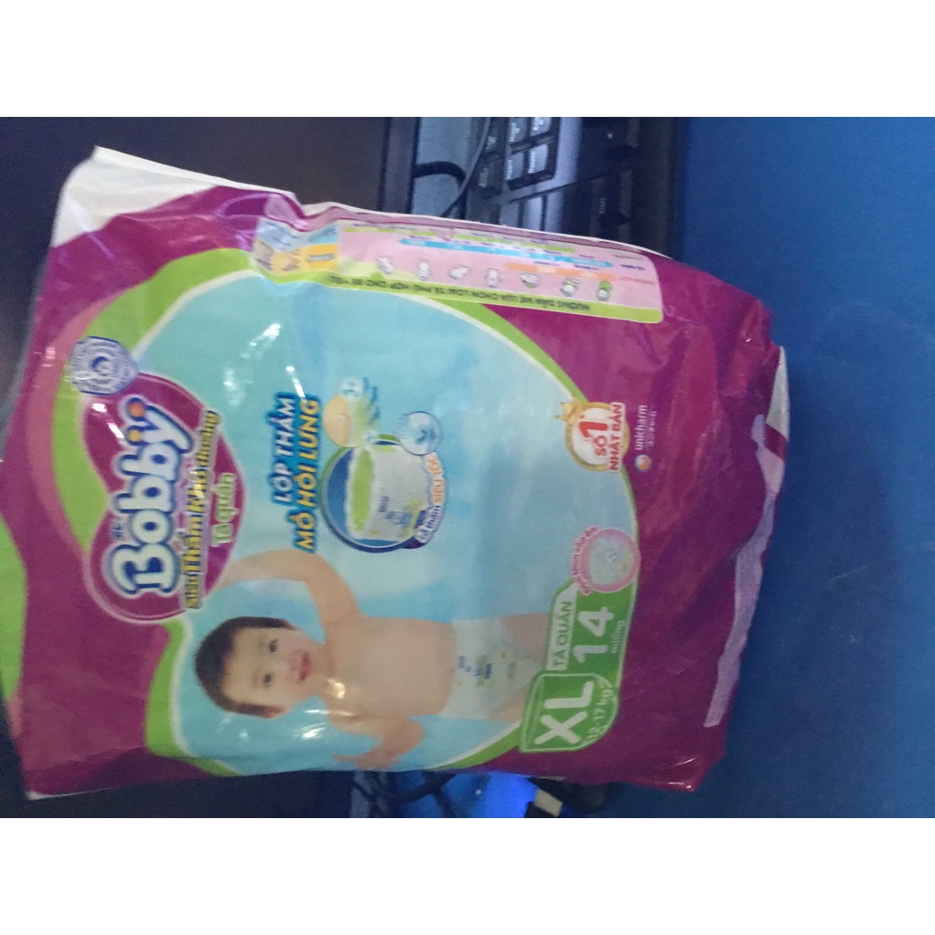 Tã quần Bobby XL14 - Date luôn mới