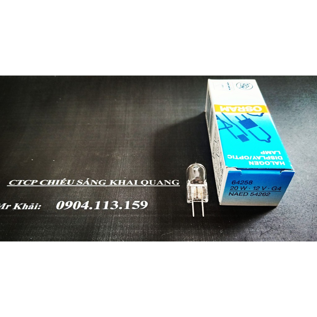 (SALE) Bóng halogen Osram 64258 12V 20W G4