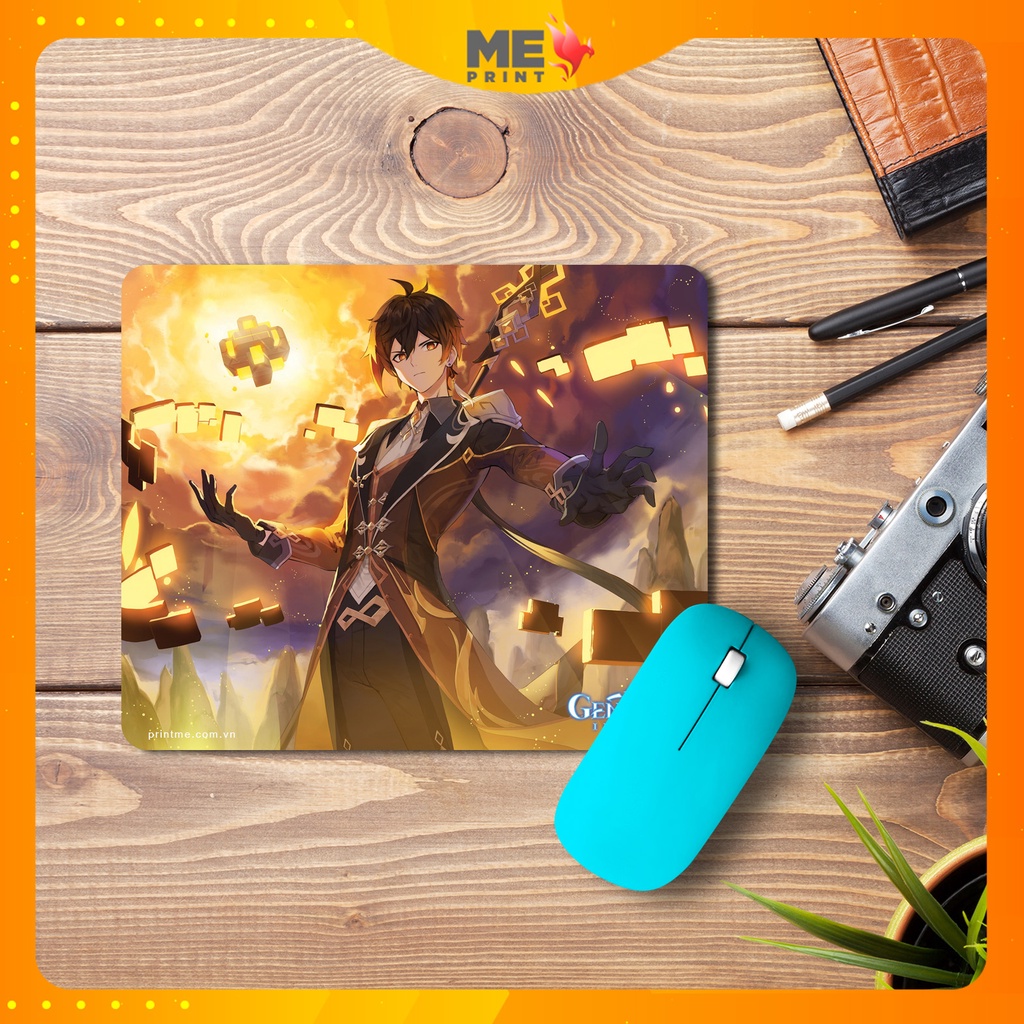 Lót chuột Genshin Impact, Pad chuột in theo yêu cầu đủ loại anime – game – manga giá rẻ PRINTME SHOP