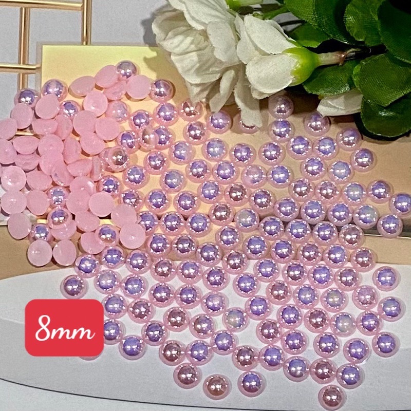 Ngọc trai giả 8mm sét 200v trang trí thủ công