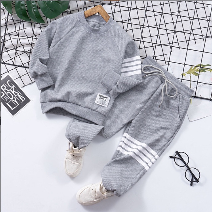 (Quảng Châu-Hàng Mới Về) Bộ Quần Áo thu đông, Set thu đông bé trai, Chất nỉ xốp cho bé từ 2-8 tuổi (9-24kg)(MB.Q042)