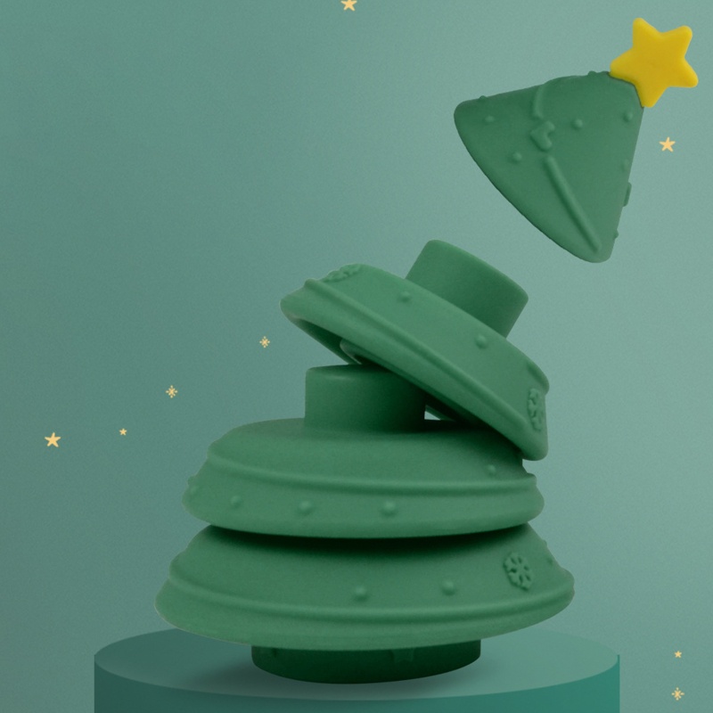 Đồ Chơi Cây Thông Giáng Sinh Bằng Silicone Nhiều Màu Sắc Phát Triển Trí Thông Minh Dành