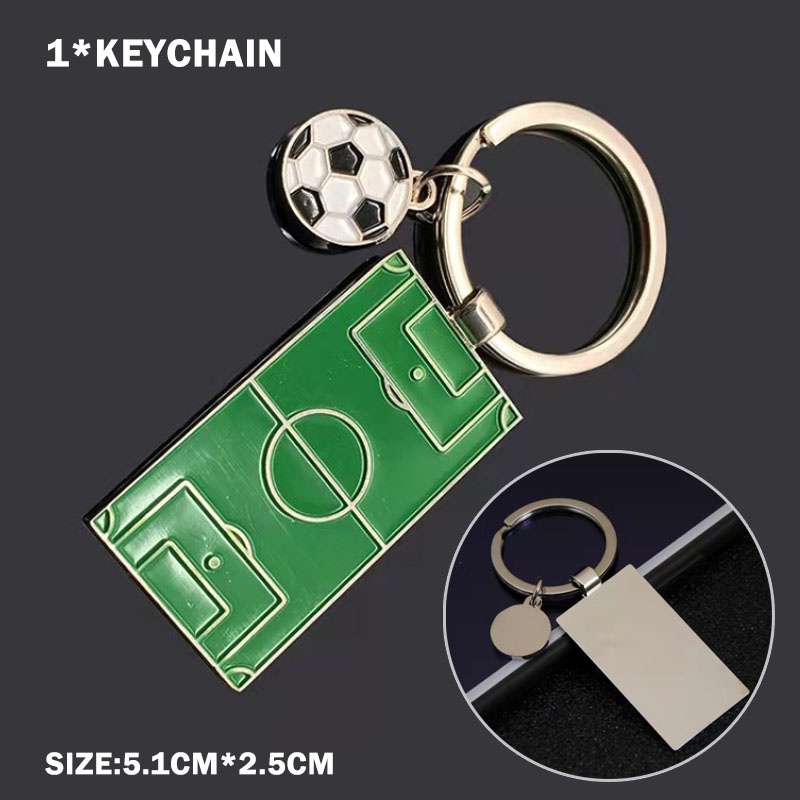 Móc Khóa Hình Sân Bóng Đá Bằng Hợp Kim Kẽm Thời Trang