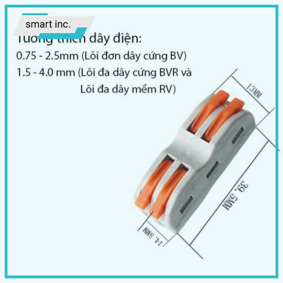 Cọc Nối Dây Điện Cầu Chì Chống Chập 🌈FREESHIP🌈 Cút Nối Dây Điện Thẳng Nhanh 2 Đầu Cầu Nối Dây Chữ T Đi Âm Tường