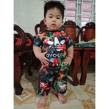 Bộ quần áo hè cho bé mẫu Dừa tím 3D và nhiều mẫu đồ bộ cho bé đẹp size từ 10kg đến 20kg