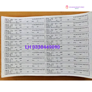 Tem dán vỡ dùng dán lưu mẫu thức ăn (2*14.5cm)