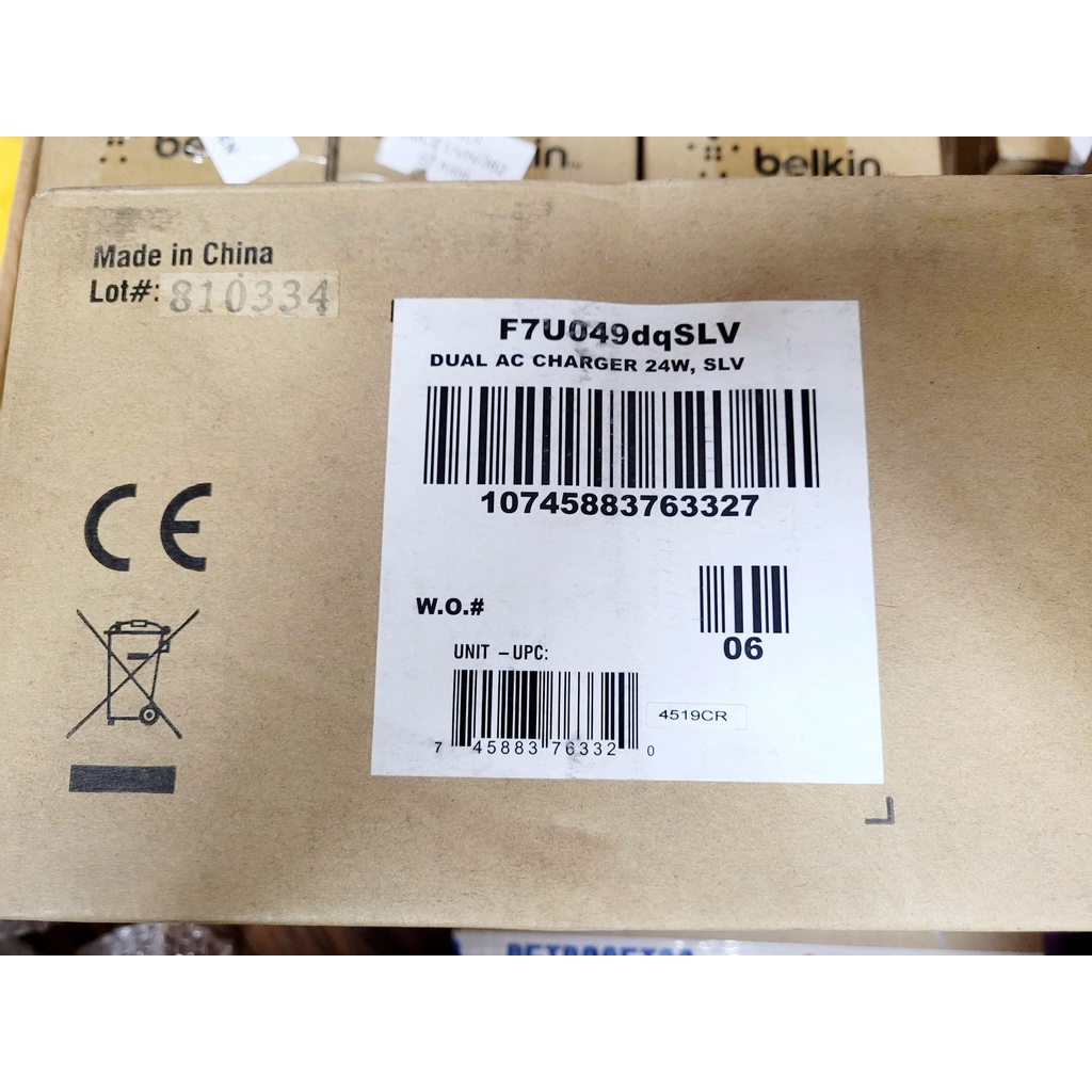 Sạc Nhanh Belkin BOOST↑CHARGE™ 24W 2 cổng USB-A 12W - Hàng Chính Hãng - Bảo Hành 12 Tháng