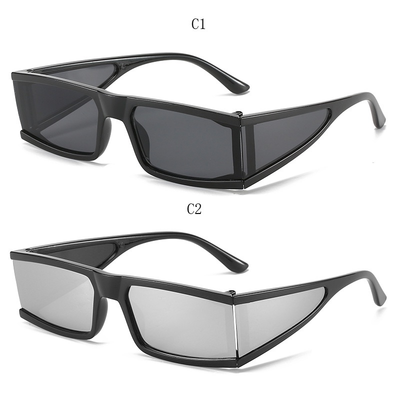 Kính Mát Hình Chữ Nhật Chống Nắng Thời Trang Đường Phố Cho Nữ