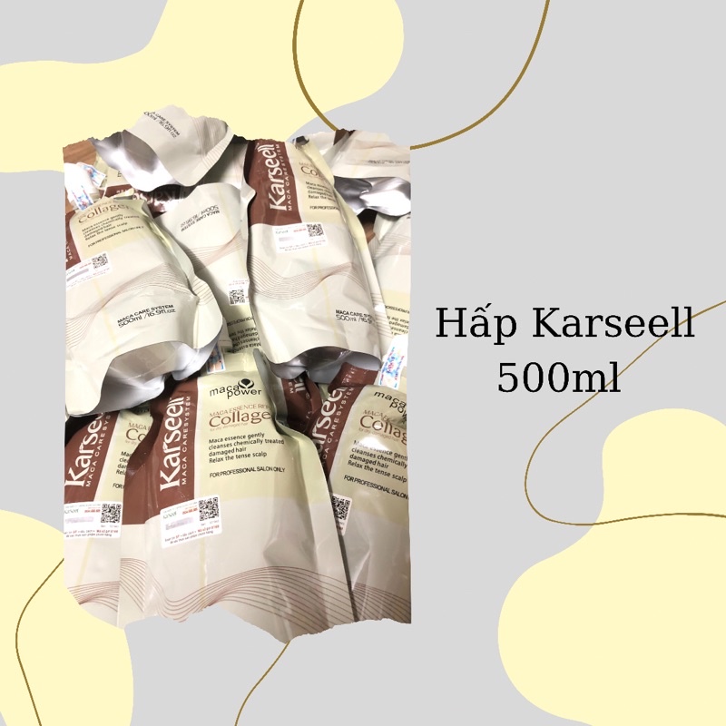 Kem hấp ủ tóc Karseell collagen hàng F túi 500ml