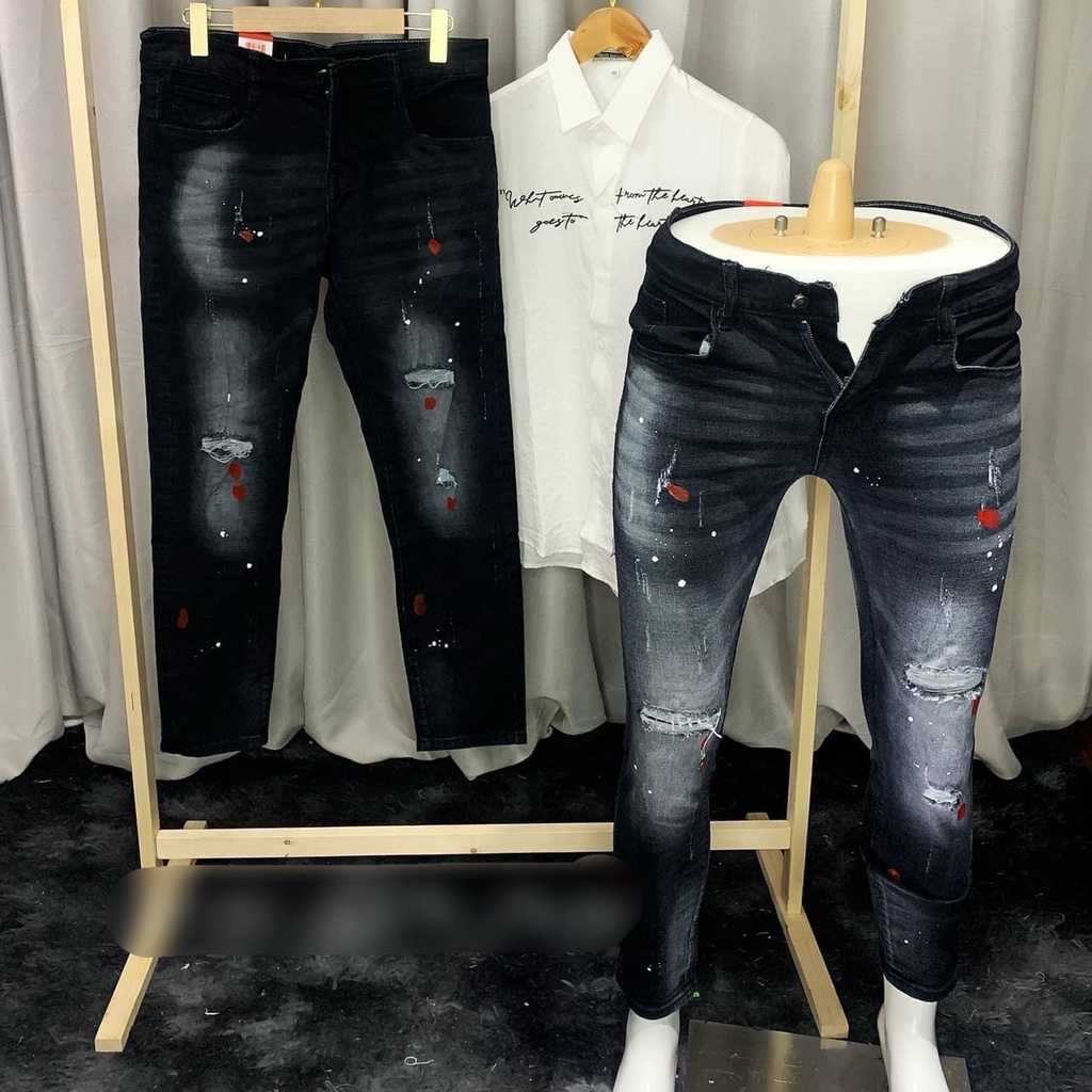 Quần jean nam xám trơn chất bò cao cấp co dãn 4 chiều đẹp from dáng skinny mẫu mới thời trang cao cấp beautiulgilr T58