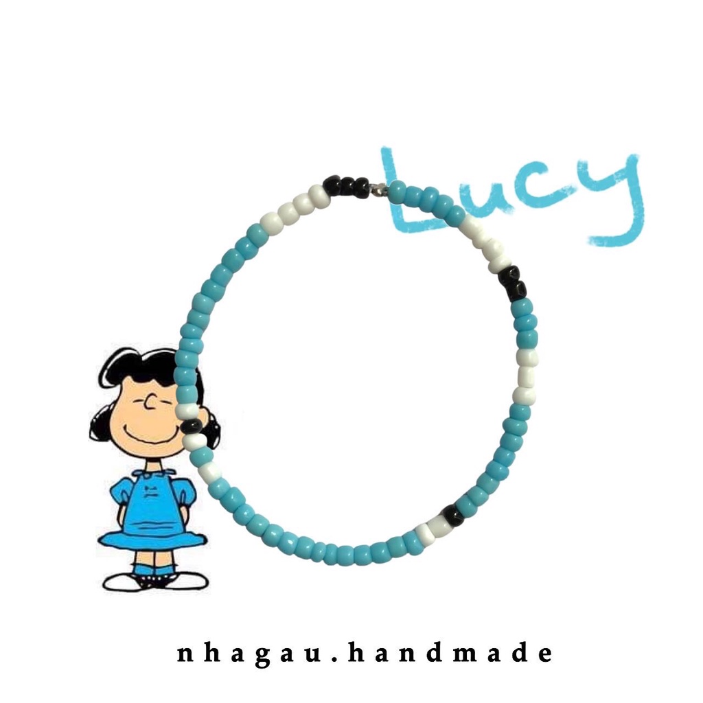 Vòng tay hạt cườm Snoopy And Friends | NHA GAU | Vui lòng đọc mô tả sản phẩm | Size theo yêu cầu.