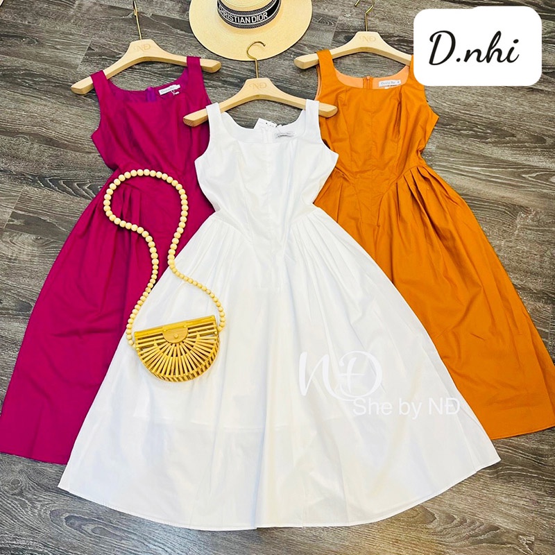 Váy Thô Hàn Dáng Xòe Hàng Quảng Châu M3566-Violet