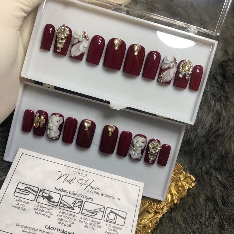 Hoa Nails -Hoa Bột Cánh Tiên Bột Mỹ Giá 1bông