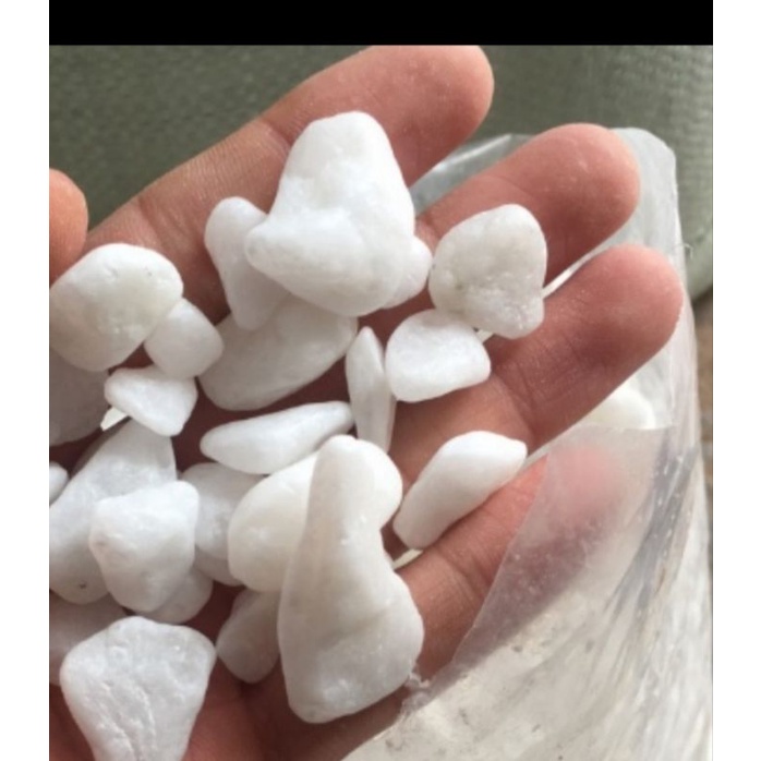 Đá trắng trang trí bể cá 200g