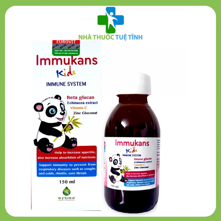 Immukans Kid Tăng Sức Đề Kháng, Tăng Cường Hệ Miễn Dịch Tự Nhiên Nhập Khẩu Chính Hãng Italia-Nhà Thuốc Tuệ Tĩnh