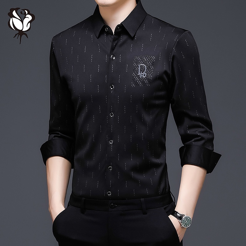 Áo Sơ Mi Tay Dài Kẻ Sọc Caro 3 Màu Sắc Phong Cách Hàn Quốc Cho Nam