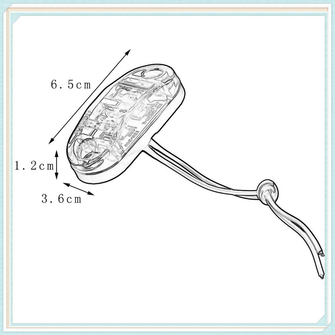 1 Đèn Led Piranha 12 / 24v Gắn Hông Xe Tải / Xe Hơi