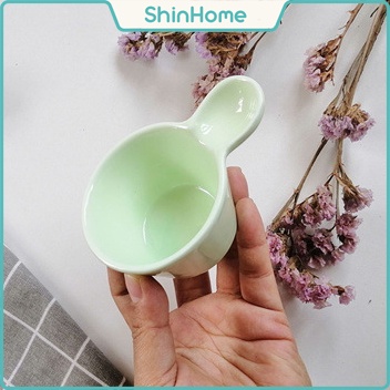 Bát sứ hình gáo ăn dặm tay cầm lõm - 80ml