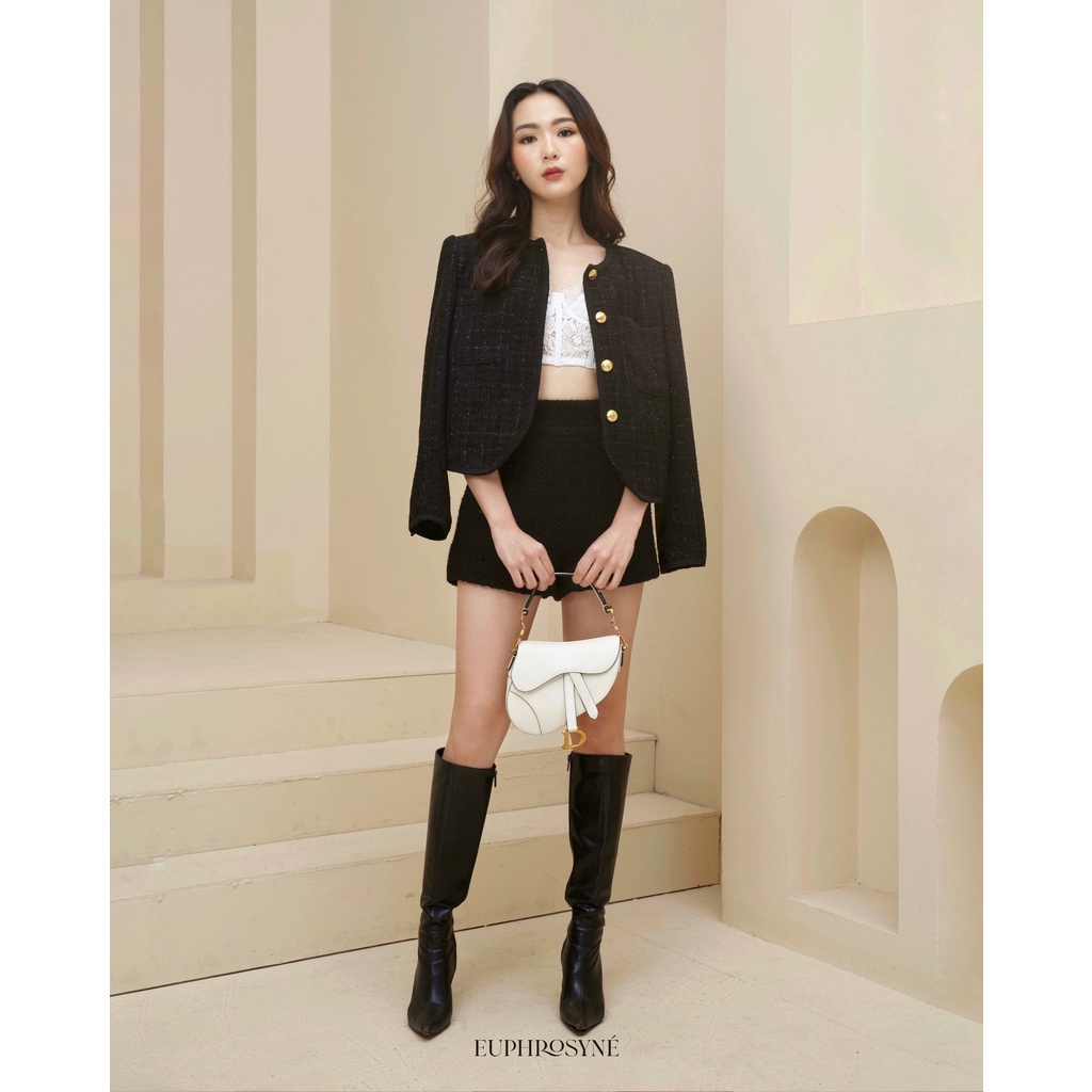 Áo khoác Dạ Tweed pha nhũ – Karlie Jacket