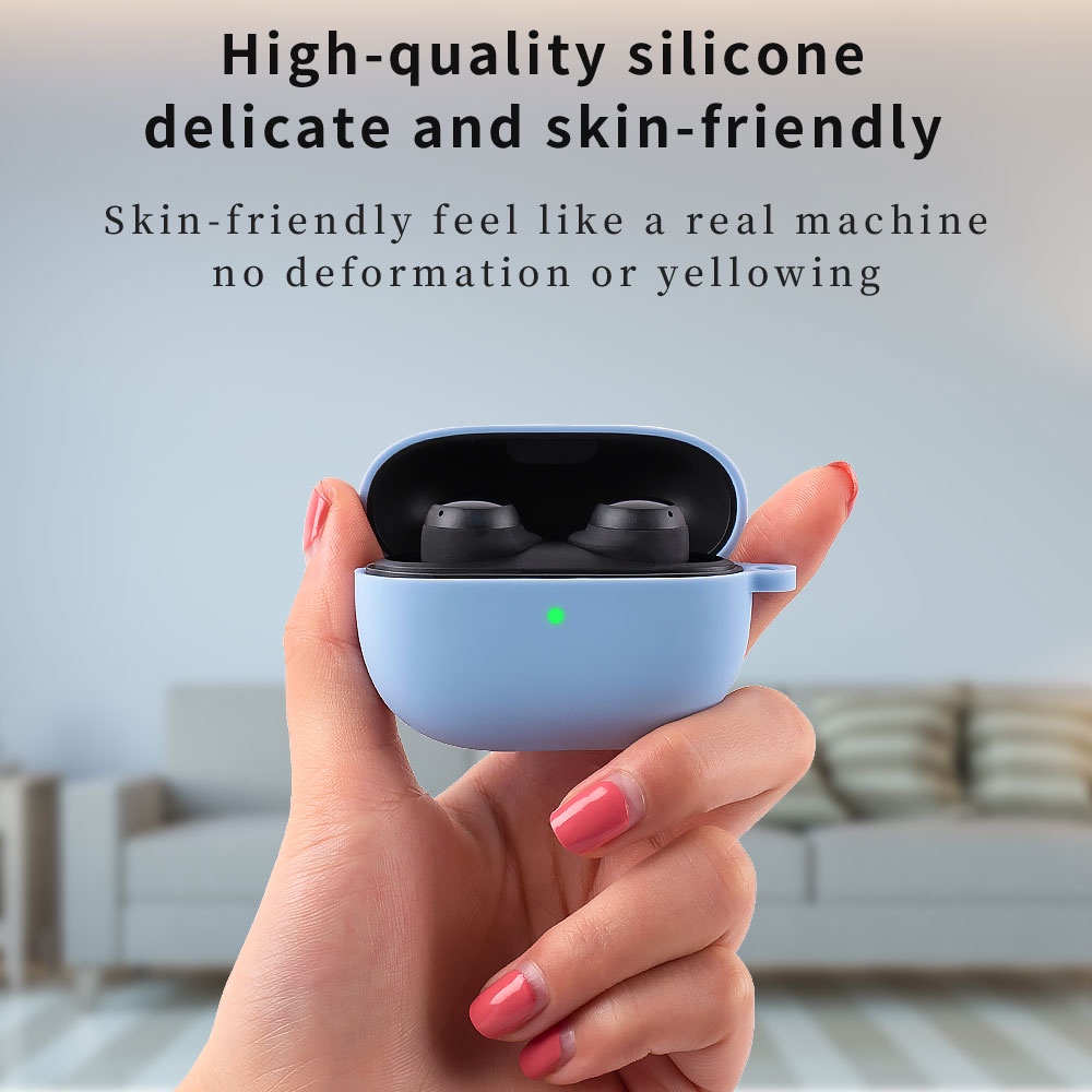 Vỏ Bảo Vệ Hộp Sạc Tai Nghe Xiaomi Redmi Buds 3 Lite Redmi Buds 3 Bằng Silicon Chất Lượng Cao