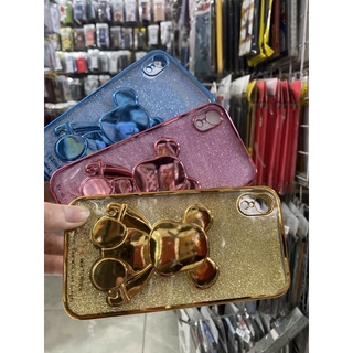 IPhone XR Ốp lưng viền vuông thú nổi 3D Kute