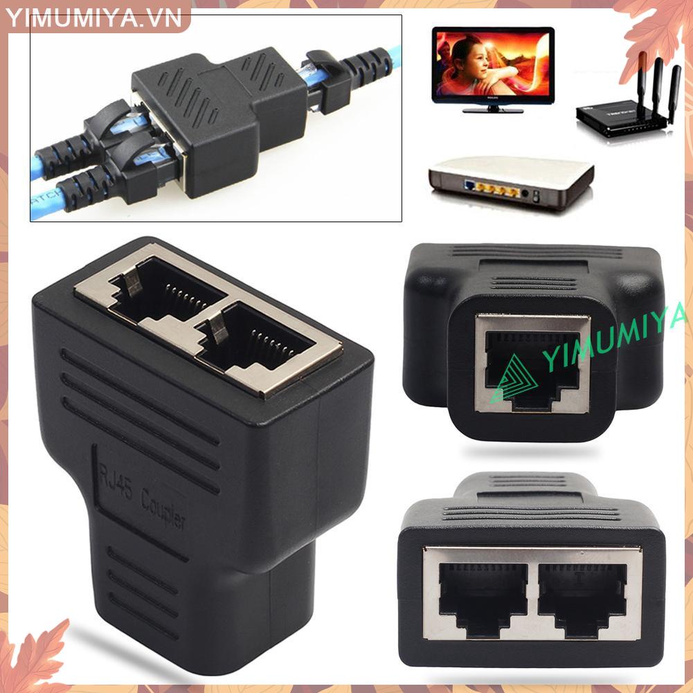 Đầu Chia Rj45 1 Sang 2 Cổng Cat5/Cat 6 Lan Ethernet