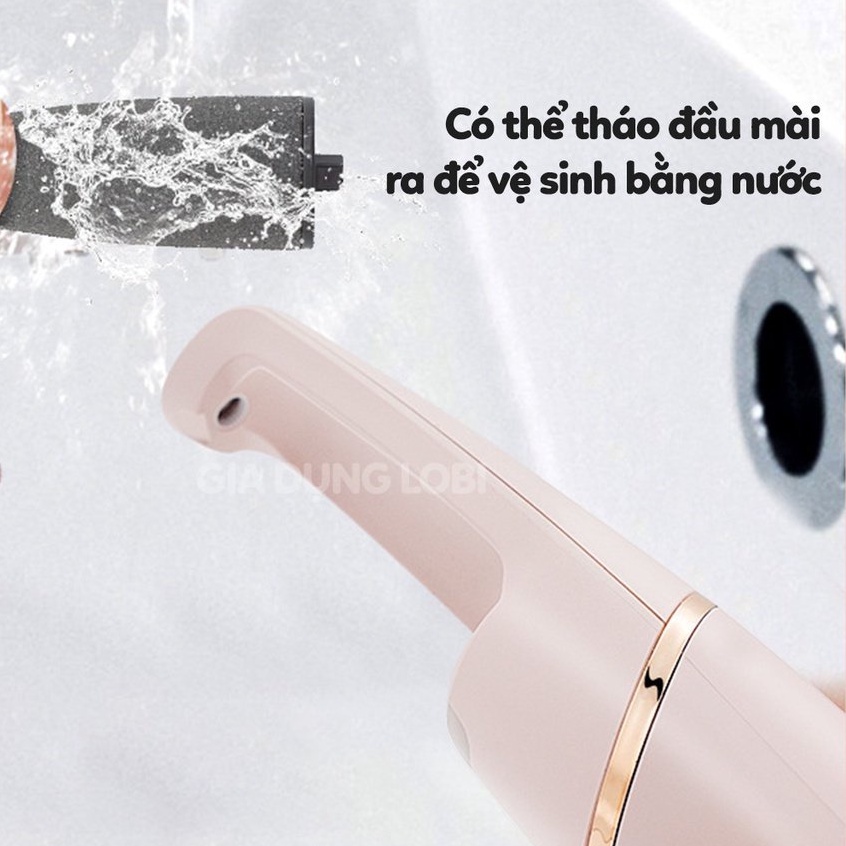 Máy Chà Gót Chân, Tẩy tế bào chết cho Tiệm Nail, Cá Nhân tại Nhà Tẩy Tế Bào Chết Sạc Pin Tích Điện 2 Đầu Mài