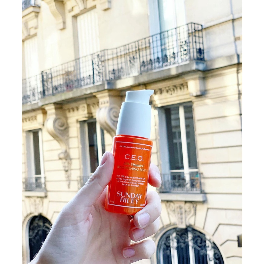 Serum Sunday Riley C.E.O. 15% Vitamin C Brightening Dưỡng Trắng Da, Mờ Thâm Nám Tàn Nhang