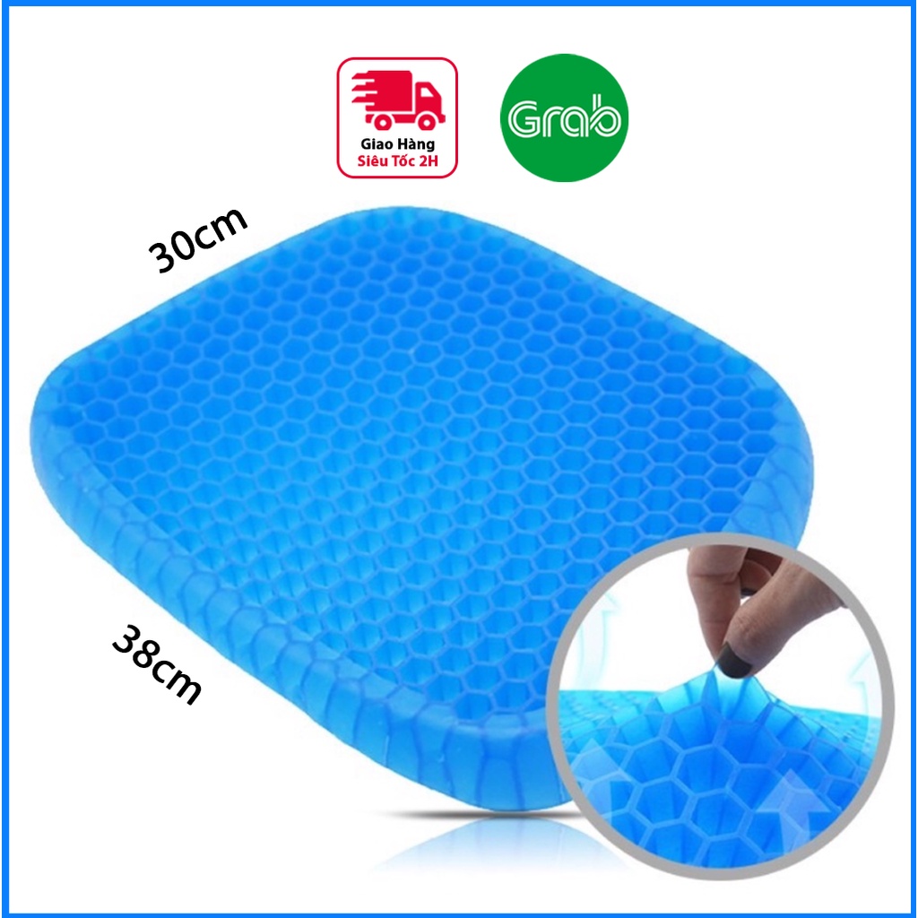 Đệm ngồi 3d lót mông cao cấp, nệm gel 3d lót ghế cao su tổ ong, bảo vệ cột sống cho người hay ngồi tại Gozen Mall