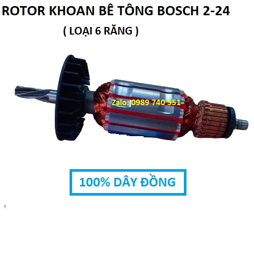 Rotor máy khoan bê tông ba chức năng bosh 2-24