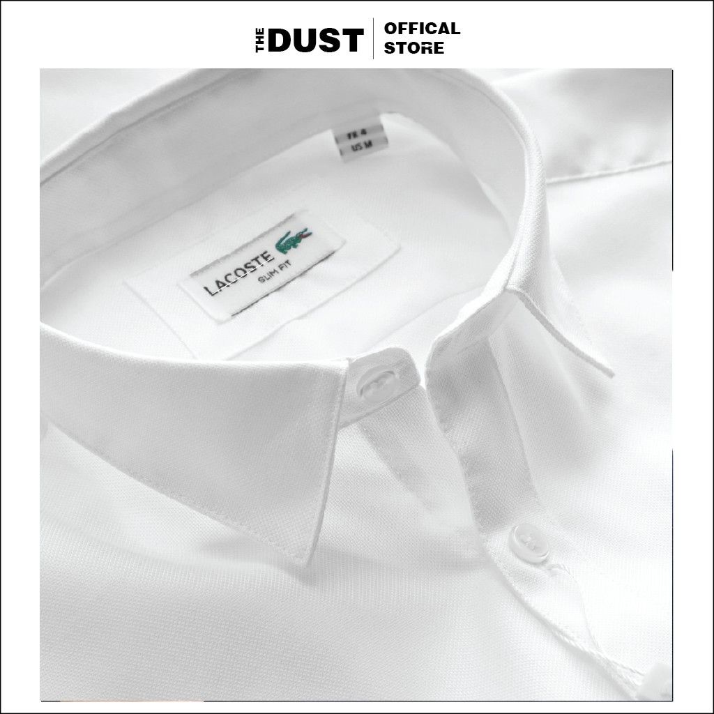 Áo sơ mi nam dài tay trơn cổ bẻ basic LCT -  form slimfit, Áo sơ mi nam công sở vải hạt cao cấp