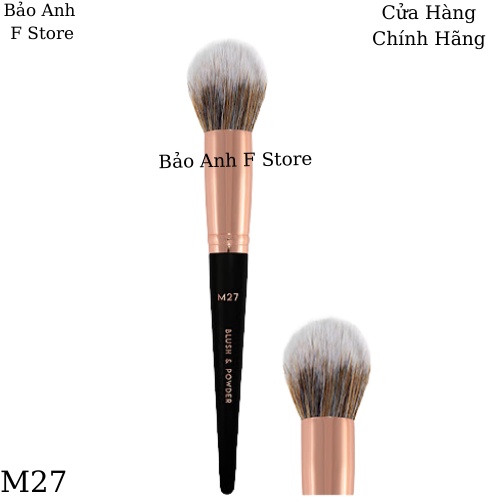 Cọ phủ phấn và má hồng Vacosi M27 VACOSI BLUSH &amp; POWDER M27