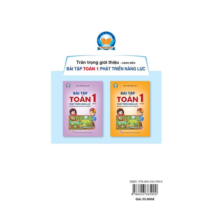 Sách – Bài tập Toán 1 Tập 2 Phát triển năng lực