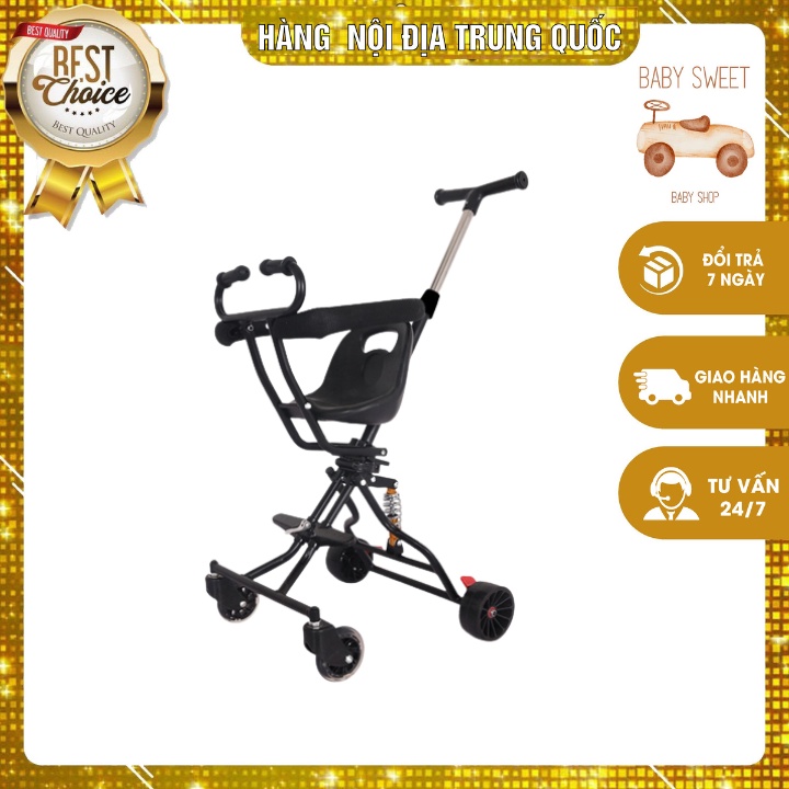 Xe đẩy du lịch 188 Gấp Gọn Cho Bé Giá Rẻ - Xe Đẩy Cho Bé 4 Bánh Gấp Gọn Siêu Gọn Nhẹ