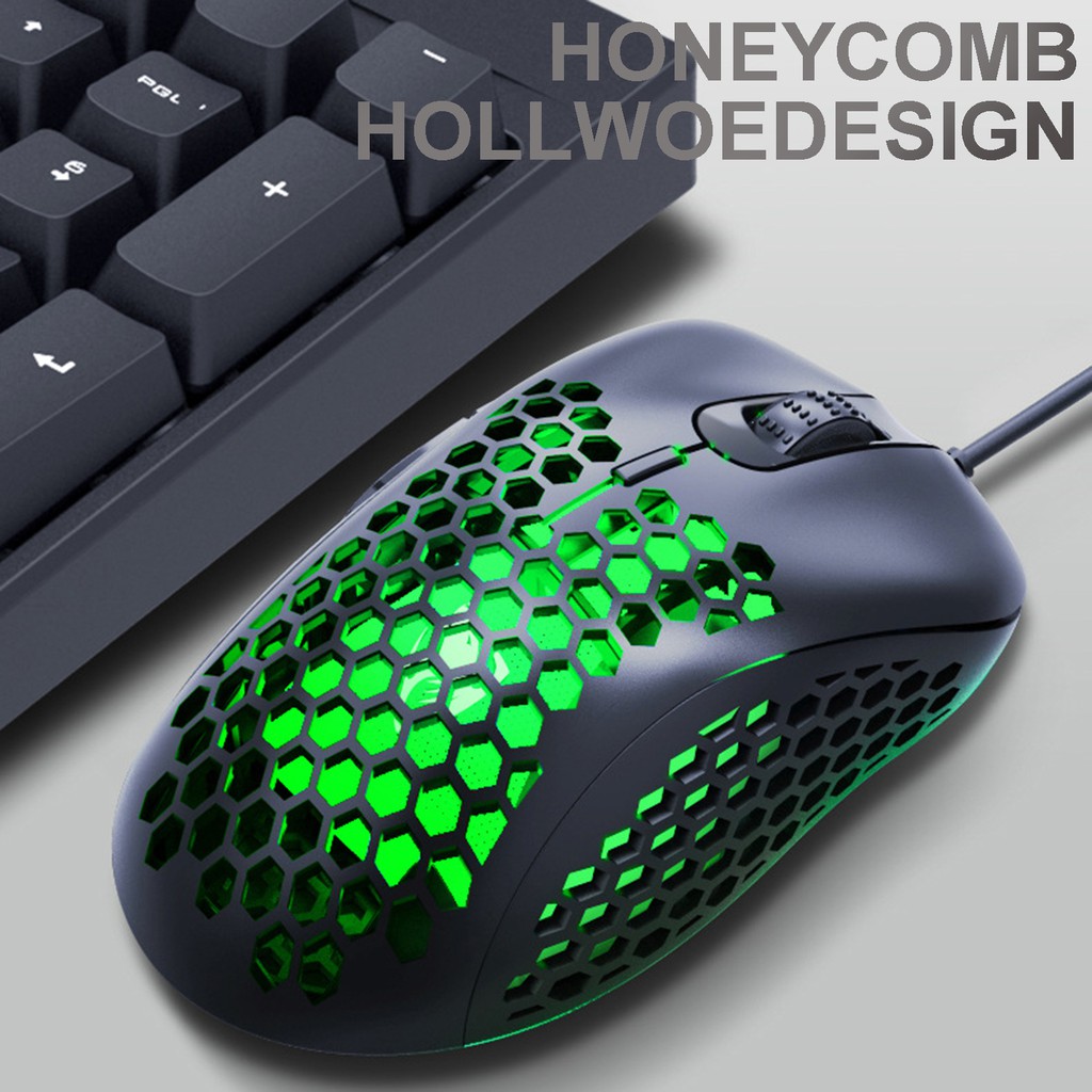 Chuột Gaming Hel + G540 Có Dây Đèn Led Phát Sáng Cho Máy Tính