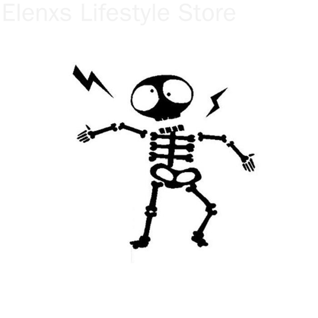 Miếng Dán Trang Trí Công Tắc Hình Bộ Xương Độc Đáo Đáng Yêu