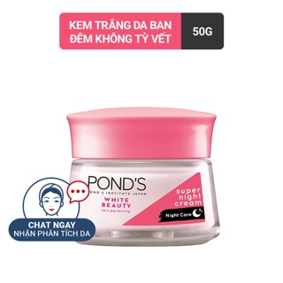 Gel Dưỡng Trắng Không Tì Vết Ngày/Đêm Ponds Flawless White Dewy Rose Cream 50g