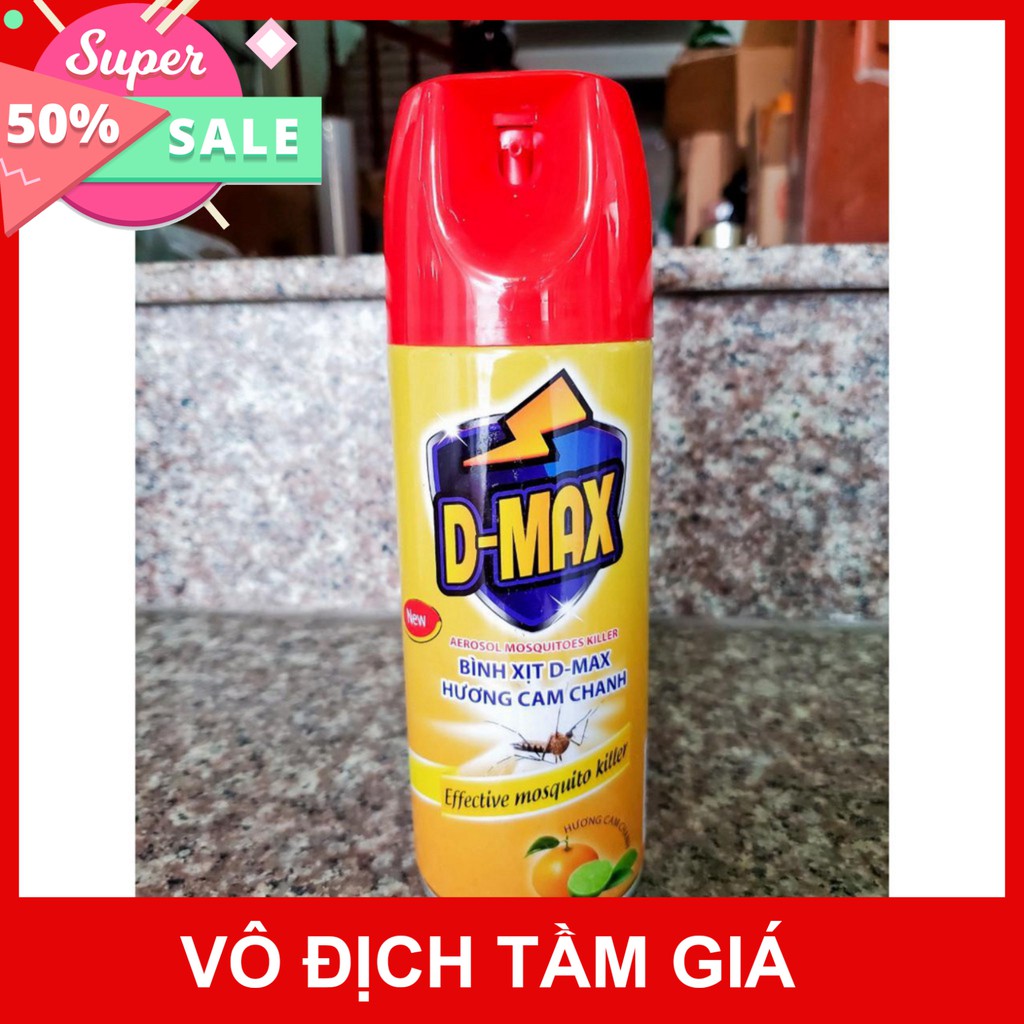 Bình Xịt Côn Trùng D-Max 300 ml Cao Cấp Hương Cam Chanh,An Toàn