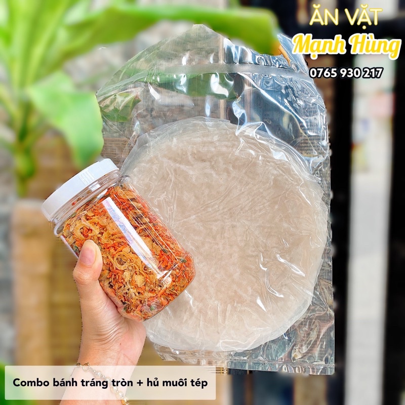 Combo bánh tráng phơi sương tròn Mạnh Hùng