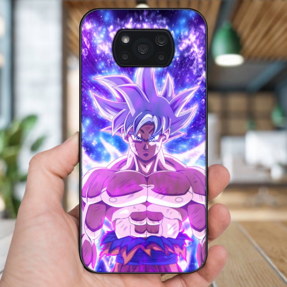 Ốp lưng Xiaomi Poco X3, Poco X3 Pro, Poco X3 NFC viền đen in hình Goku Dragon Ball
