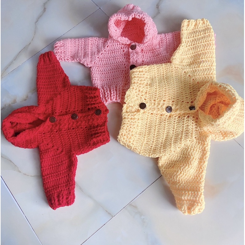 Áo khoát len HandMade cho bé gái