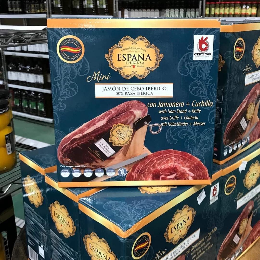 Thịt heo muối mini Jamon Iberico Espana Tây ban nha 1kg