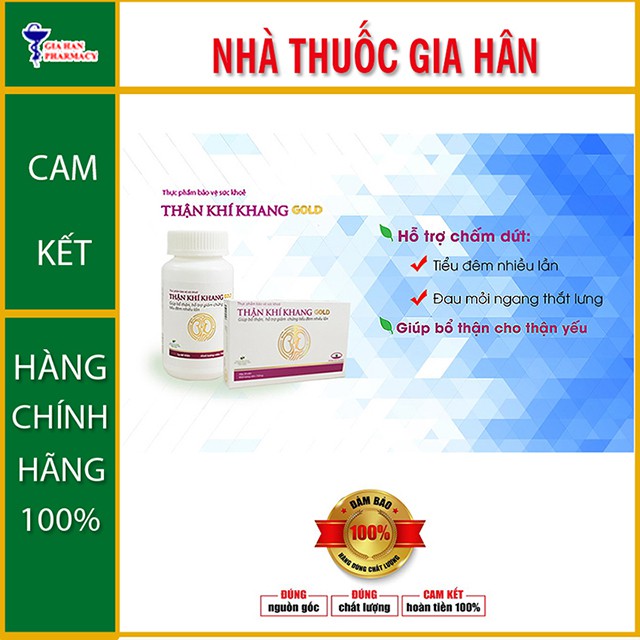 Thận Khí Khang Gold - Giúp Bổ Thận &amp; Hộ Trợ Giảm Chứng Tiểu Đêm Nhiều Lần