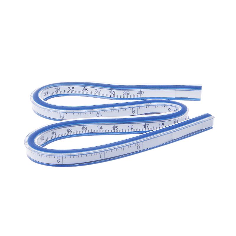 Thước Đo Góc Cong Linh Hoạt Bằng Nhựa 30cm 40cm 50cm 60cm