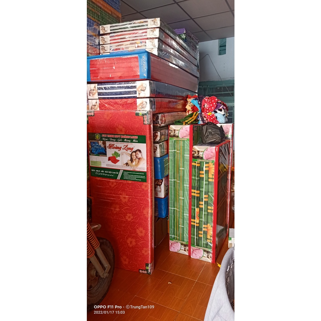 Nệm Gấp 3 Chất liệu PE Gọn Nhẹ Dễ Sử Dụng 1m4 x 2m x 10cm