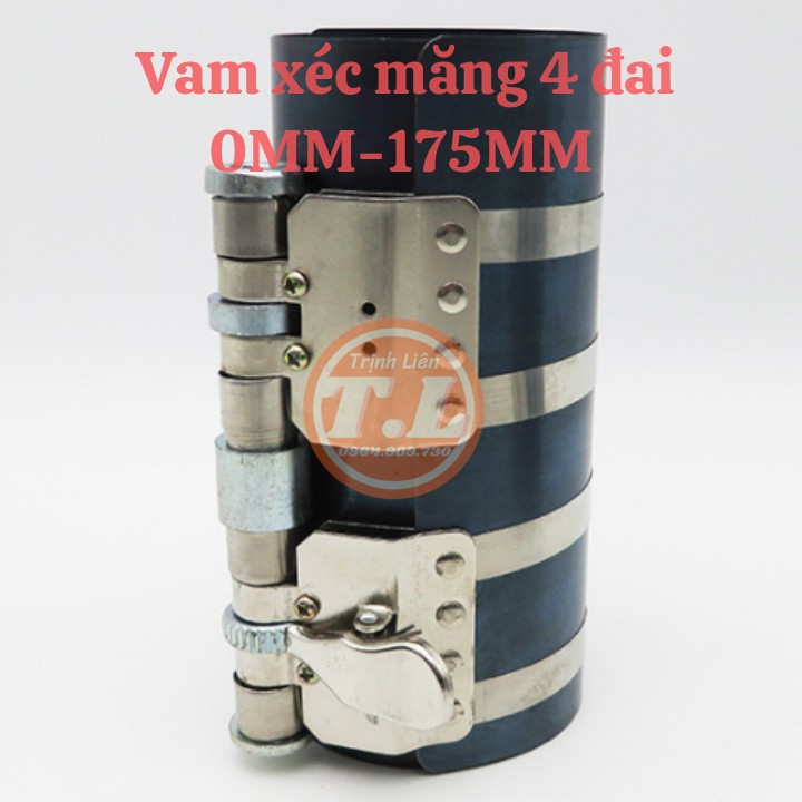 Vam séc măng 4 đai 6 inch 0-175mm,vòng ép xéc măng 4 đai,đồ nghề sửa chữa ôtô OTOX