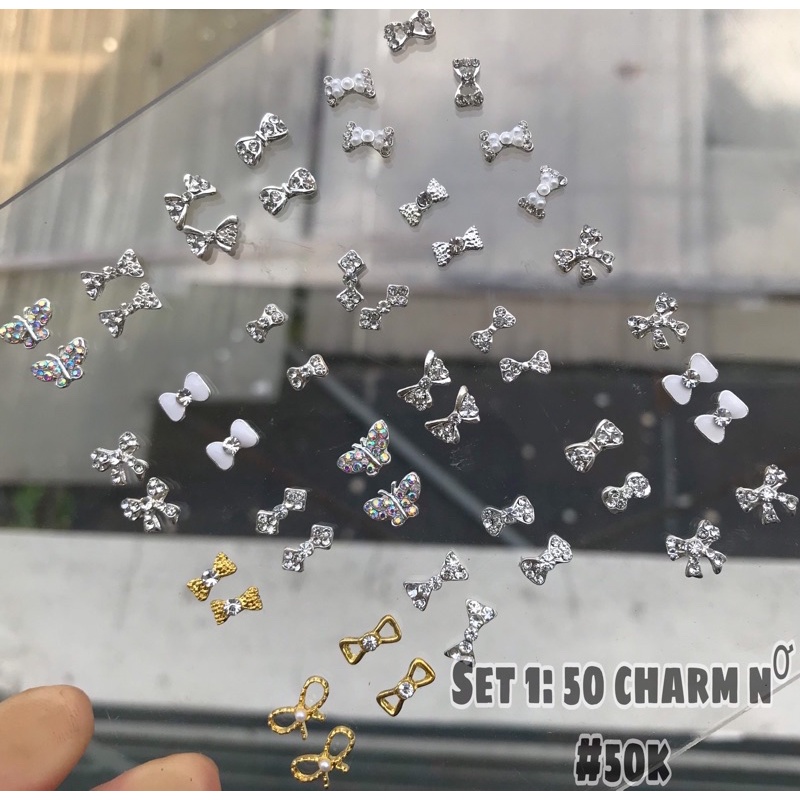 set 50v charm nơ lộn xộn