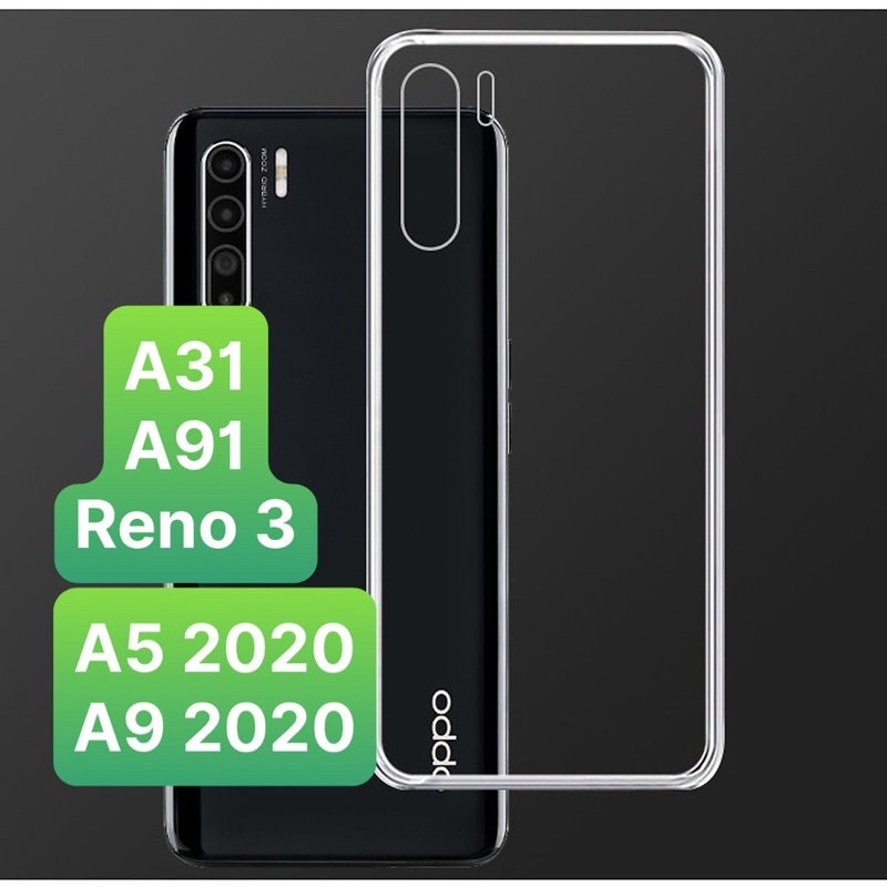 Ốp Lưng OPPO A91/A31/Reno3 / A5 2020 / A9 2020 trong suốt silicon dẻo mềm